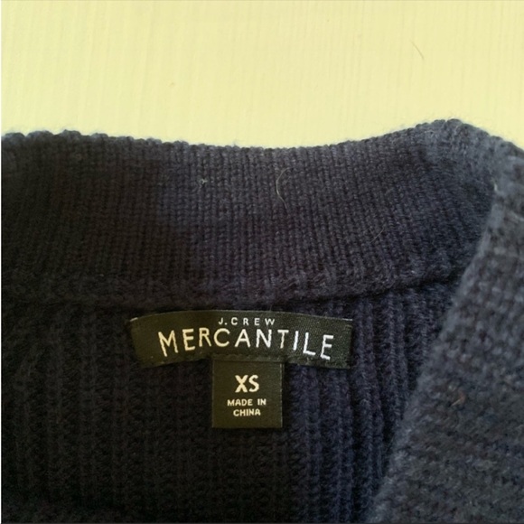 J.Crew Navy Blue Knit Bow Tie Sweater - Picture 12 of 13